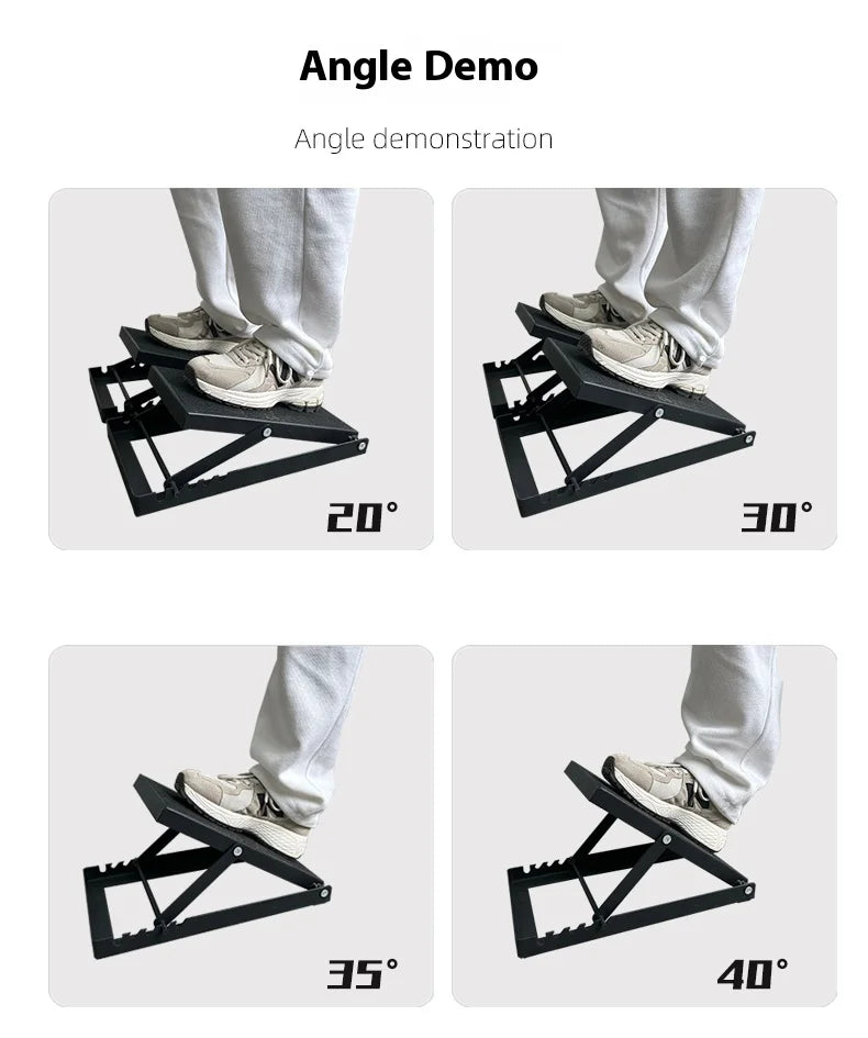 BNcompany LJB-010 Sports Board Adjustable Steel Calf Stretcher with Non-Slip Full Surface Ankle Incline Board