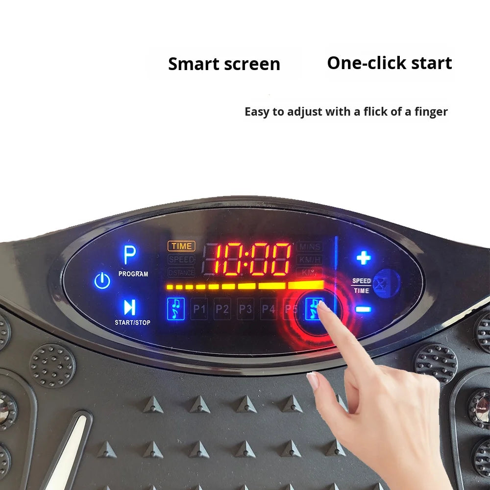 High Quality Home Fitness Vibration Plate Magnetic Therapy Sport Massagers for Fat Burning Exercise Vertical Direction