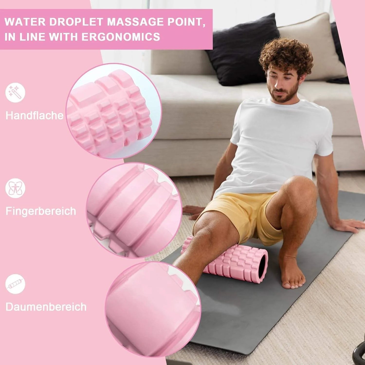 EVA Foam Yoga Roller Fitness Balance Relaxation Workout for Gym Home Body Calves Muscles Sport Accessories