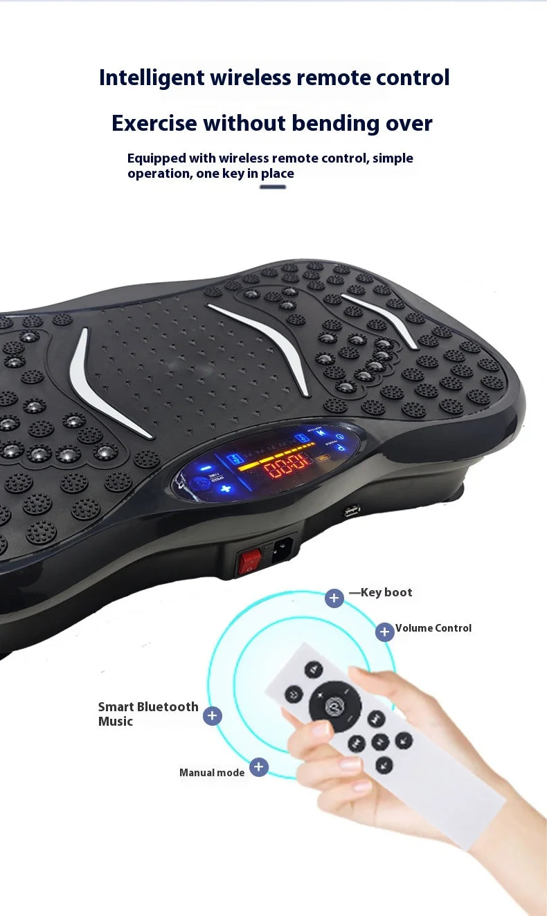 High Quality Home Fitness Vibration Plate Magnetic Therapy Sport Massagers for Fat Burning Exercise Vertical Direction