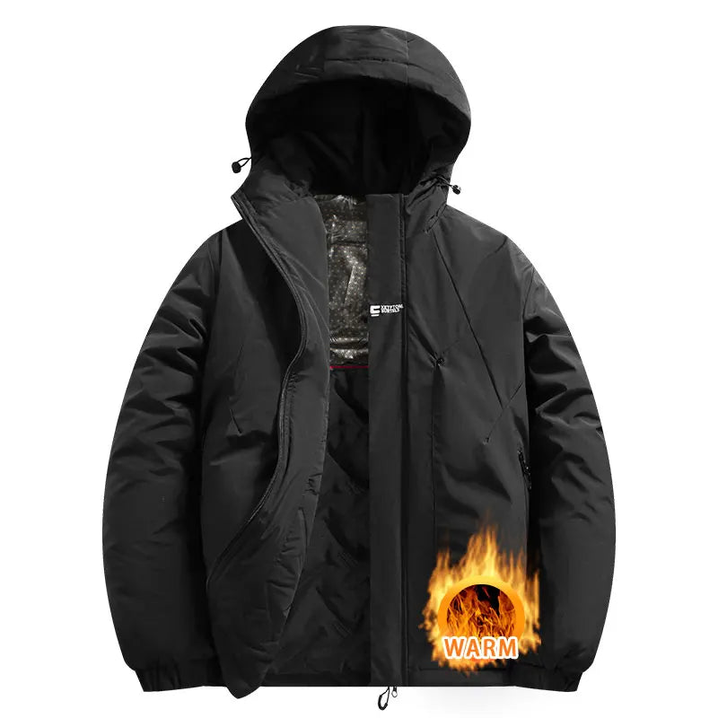 Autumn Winter Sport Jacket Waterproof Windproof Coat Unisex Outdoor Sport Hiking Running Mountaineering Hooded Casual Sport Coat