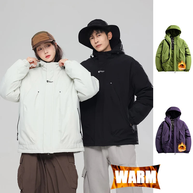 Autumn Winter Sport Jacket Waterproof Windproof Coat Unisex Outdoor Sport Hiking Running Mountaineering Hooded Casual Sport Coat