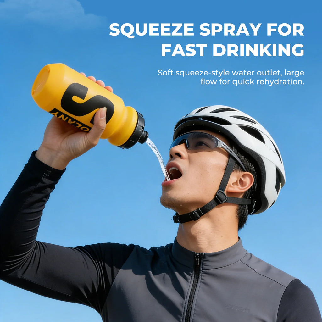 BOLANY 610ml Water Bottle Cycling PP5 Portable Sport Water Bottle Outdoor Sport Camping Running Sport GYM Bicycle