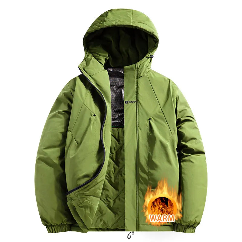 Autumn Winter Sport Jacket Waterproof Windproof Coat Unisex Outdoor Sport Hiking Running Mountaineering Hooded Casual Sport Coat